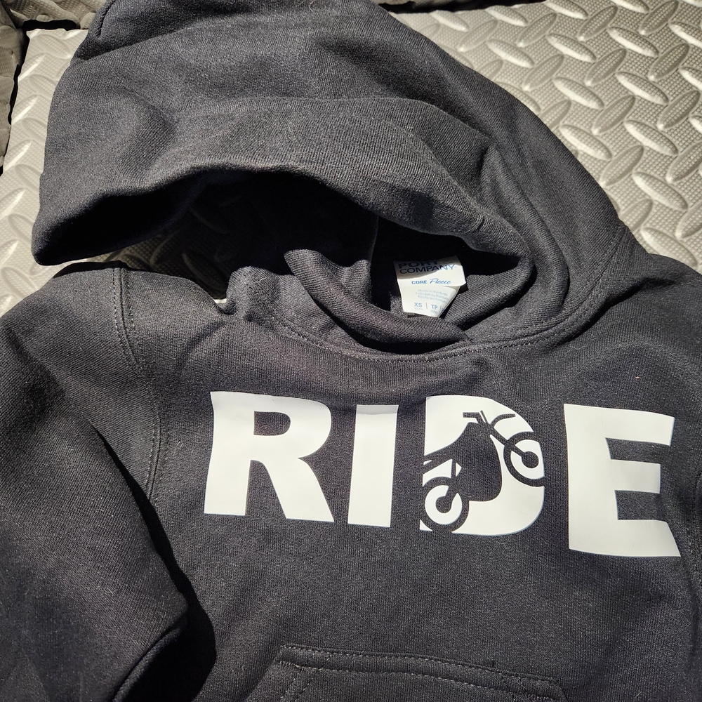 Black 'Ride' Graphic Hoodie - Picture 2 of 3
